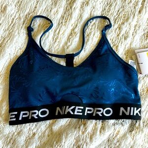 Nike Pro Blue Sport Top Bra Small